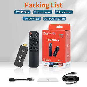 4K TV98 Smart TV Stick Android 12.0 8GB+128GB 2.4G/5GWIFI Rockchip 3228A Mini TV