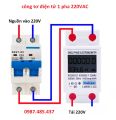 Công tơ điện tử có RESET 1 pha 220V-60A Nakasi - đồng hồ đo công suất tiêu thụ Kwh. 