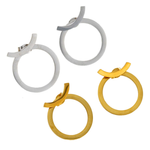 Stylish Hollow Round Earrings Studs Earrings Comfortable Ear Alloy Texture Suitable for Daily and Party Wear