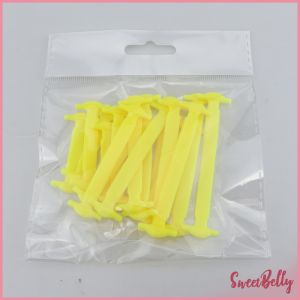 Sweet Belly  เชือกรองเท้าแบบซิลิโคน ไม่ต้องผูก 16 แท่ง / แพ็ค Lazy shoelaces