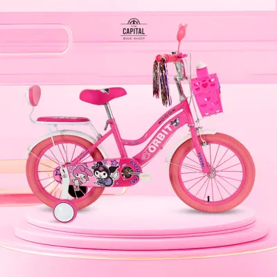 Sanrio Childrens Bike with Training Wheels And Adjustable Seat With Safe Ride for Boys & Girls