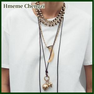 Hmeme Luxury Multilayer Wolf Tooth Pendant Necklaces For Women Men Vintage Ethnic Style Geometric Necklace Holiday Party Jewelry Gifts