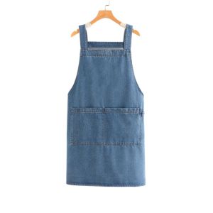 ZYJC MALL Fashion Cowboy Apron Artistic Design Antifouling Baking Apron Durable with Pocket Retro Apron Mens and Womens