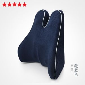 bantal pinggang Punggung back cushion with strap Lumbar Support Pillow Sandaran Kursi Penyandar busa memori contour Pereda Nyeri Punggung dan Pegal