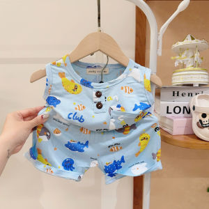 [9-17kg] BỘ BA LỖ MẶC HÈ ĐI BIỂN THUN LẠNH MINKY CHO BÉ TRAI BÉ GÁI