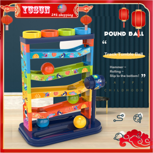 Pound & Knock Ball Toys Child & Baby Educational Early Learning Fine Motor Skill Mainan Gift Childrens Multi-layer Track Percussion 敲敲乐玩具