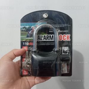 Gembok Alarm Anti Maling Motor Pagar Gudang Rumah Toko