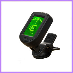 Minsine Guitar Tuner Clip-on Chromatic Digital Tuner LCD Display Mini Size Tuner for Acoustic Guitar