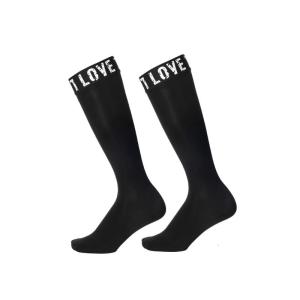 Elegant Mens Business Dress Socks Nylon Silk Fabric Letter Patchwork Oil Glossy Long Tube Stockings for Casual or Party