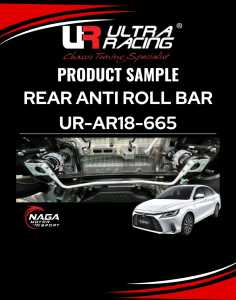 ULTRA RACING SAFETY BAR TOYOTA VIOS AC100 2022 FRONT STRUT/ENGINE BAR REAR ANTI ROLL BAR