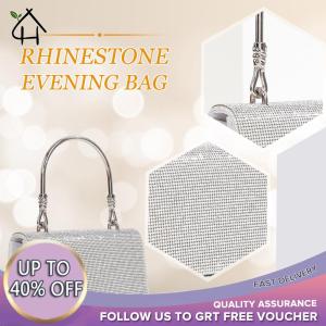 Women Evening Bag Large Capacity Bling Purses Fashion Rhinestone Clutch Purse Banquet Bag Trendy Bag Sparkly Glitter Bag