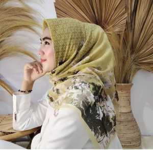 Kerudung Segi Empat Terbaru 2023 Bahan Voal Premium Laser Cut Murah Nampol