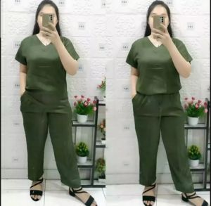 SETELAN ANDIN BAHAN Katun twill PREMIUM / SETELAN WANITA andin polos / Setelan Wanita Korean Style / setcel polos / oneset terkini / setcel terbaru murah