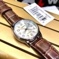 Casio Leather Strap Analog Men Watch MTP-V002L-7B2. 