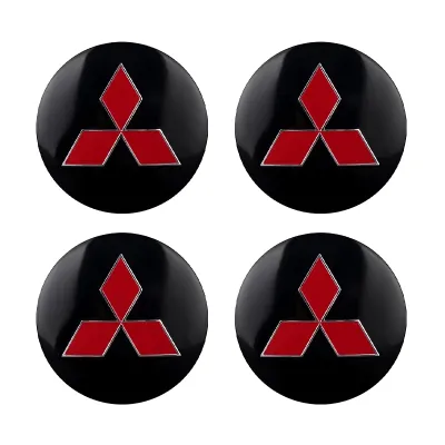 Mitsubishi Car Styling 4pcs Car Wheel Center Hub Caps Cover Rim Sticker