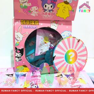 [1 PCS] Stip Gacha / penghapus anak / Eraser Fancy Unik Lucu MOTIF SNRio Series GACHA (Random Item)