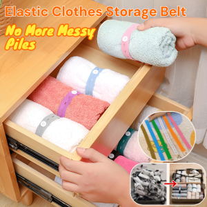 Clothes Storage Belt Elastic Binding Band Wardrobe Clothing Storage Tied Rope Clothes Quilt Storage Rope
