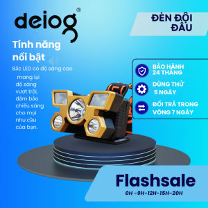 Đèn pin đội đầu 5 bóng siêu sáng với khả năng chiếu xa mạnh mẽ trang bị 5 led công suất lớn