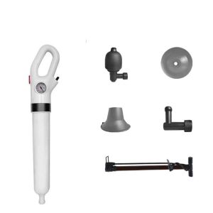RUMI with Barometer Dredge Clog Remover High Pressure Pipe Plunger Drain Unclogging Device Multipurpose Powerful Sewer Pipe Unblocker Bathroom Accessories