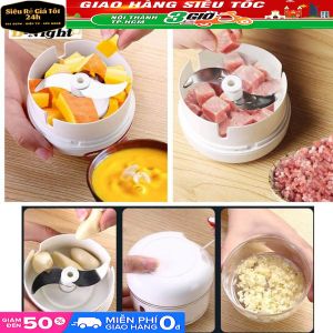 Máy Xay Thực Phẩm ( Tỏi Hành Ớt Thịt)/ Dụng Cụ Xay Tỏi Ớt Dây Rút Tiện Lợi