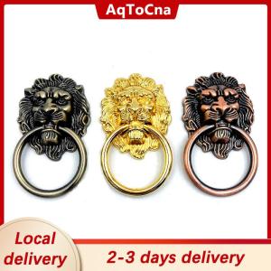 [COD] AqToCna Ship within 24 hours Knobs and Pulls New Antique Bronze Lion Head Pulls for Dresser Drawer Cabinet Door Handles Knobs Door Knocker