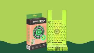 The Original Poop Bags ®   Tie-Handle Dog Waste Bags 92% Plant-Based USDA Certified Heavy Duty Large (120 Count (Pack of 1))