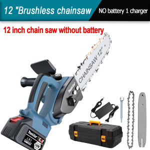 Mekitor chainsaw cordless chain saw electric brushless mini electric hand saw for wood cutter machine power saw
