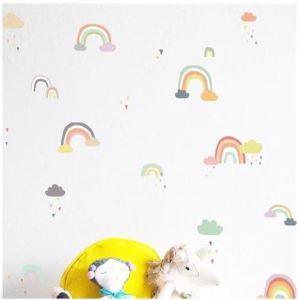 Pusat Wallsticker - Stiker Dinding Rainbow Walldecals Rainbow Pelangi Bisa Request Custom Design Ukuran Warna