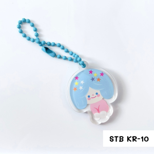 พวงกุญแจเกาหลี พวงกุญแจอะคริลิค พวงกุญแจไข่ปลา โซ่ไข่ปลา KEYCHAIN  ของแจกปัจฉิม จี้อะคริลิค ฟรีแพคเกจแผ่นการ์ดน่ารัก