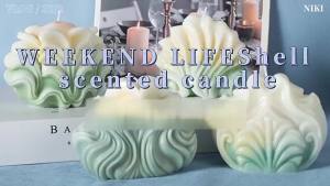 Kirilgu 3D Sea Shell Silicone Candle Mold - For Soap/Jewelry/Pudding/Candy Making DIY Craft Tool 7M5T2