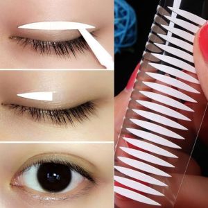 JON09 200Pairs Big Eyes Invisible Double Eyelid tape Double-sided Sticky Natural Complexion Double Fold Eyelid Stickers Self-adhesive Fiber Olive Shaped Women