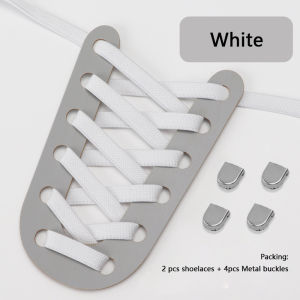 21สีไม่มีผูกเชือกผูกรองเท้ารองเท้าสำหรับรองเท้าผ้าใบยืดหยุ่นเชือกผูกรองเท้าแบนตาหมากรุกสานอย่างรวดเร็วเปิดและปิดขี้เกียจรองเท้าลูกไม้ยางรัด