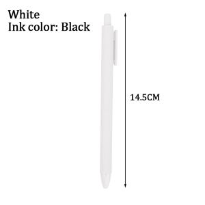 METECH Macaron 0.5mm Style Stationery retractable pen Push Gel Pen Black Ink Sign Pen School Supplie