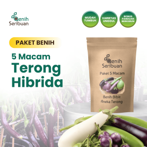 Benih Seribuan - Paket 5 Macam Benih Aneka Terong F1 Hibrida