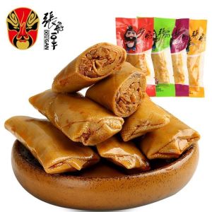 Sandwich bean rolls shiitake mushroom rolls hand-torn dried tofu Sichuan specialties spicy and greedy snacks casual snacks