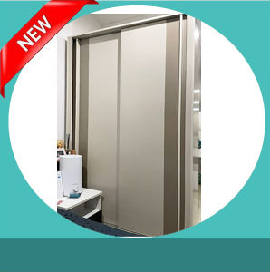 ตู้เสื้อผ้าบานเลื่อน4ฟุตสีครีมบานทึบ