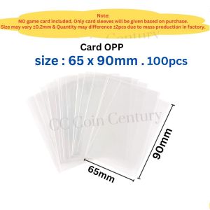 Plastik Pelindung Kad 100keping Untuk Card Game Protector Sleeves stationary