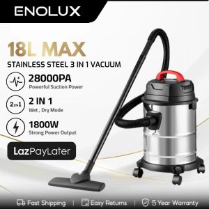 2025 3 in 1 Heavy Duty Vacuum Cleaner Stainless Steel Bagless Cylinder 20L Vacuum (Dry/Wet/Blow)