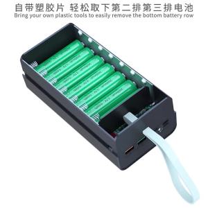 Box sạc dự phòng 21 cell pin T21 sạc nhanh QCPD 3.0 (22.5W) sạc nhanh không dây (15W) (Không gồm pin)