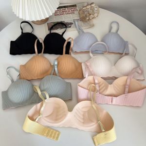 Áo ngực su không gọng nâng ngực Cao Cấp Thiết kế họa tiết sọc đứng chìm nhẹ nhàng ở mặt trước áo cực xinh 5277
