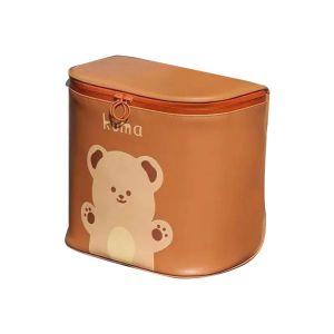 INNEWIN Hình in hình chú gấu dễ thương Túi đựng xe điện Dung lượng lớn Có thể tháo rời Túi đựng đồ phía trước xe đạp điện  Phát hành nhanh Túi treo xe đạp điện Xe đạp điện