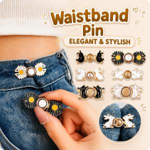 ✨ Pin Pinggang Comel Adjustable Waistband Button Buckle Jeans Waist Tightener Cute Cartoon Invisible Clothing Clip