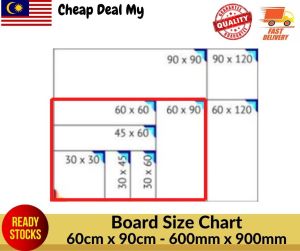 CheapDealMy All size whiteboard magnetic & green board magnetic (Modern wooden frame) school office home shop