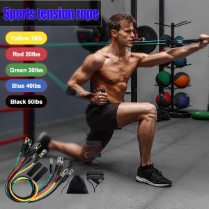 COD 13 in 1 Set Tali Stretching Resistance Band 150LB Pilates Yoga Fitness Gym Power Resistance Bands Premium Resistance Bands