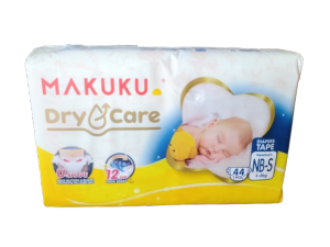 Makuku Popok Bayi Tipe Perekat Instan Size NB-S 3-8kg 44 Pcs - Lembut & Nyaman