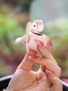 Car Air Freshener Cute Pink Cat Pilot Vent Clip Interior Accessories Rotating Propeller Automotive Air Outlet Fan Creative Cartoon Air Fresheners for Car (Pink)