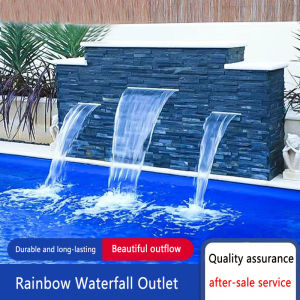 LED waterfall light fountain light garden hotel water curtain light strip acrylic material IP68 waterproof 30cm-120cm