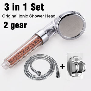 SOXON 304 Stainless Shower Set with Faucet 4in1 Shower Head Set with Hose and Holder and Two Way Faucet