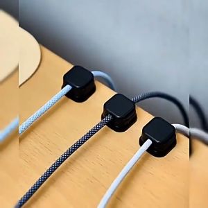 Magnetic Cable Clip Wire Organizer Wall Desktop Cord Management Self-adhesive Cable Holder