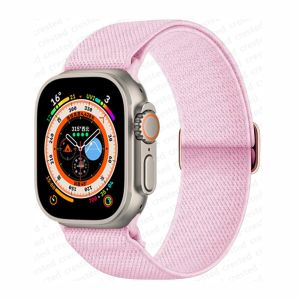 Scrunchie Strap for Apple watch Ultra2(2023) band 40mm 44mm 41mm 45mm 38mm 49mm 45 mm Elastic Nylon bracelet iWatch series 9(2023) 8 se 7 6 5 3 Ultra